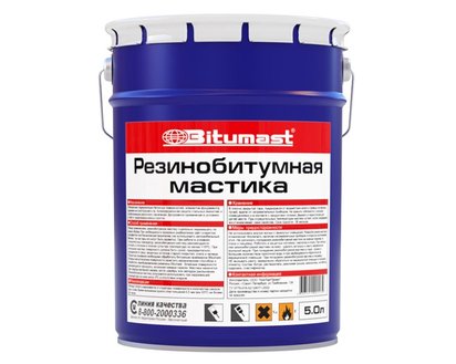 Мастика резинобитумная Bitumast 5л купить во Владивостоке