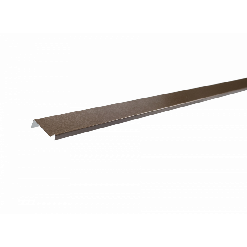 Планка примыкания пластизол ТехноНИКОЛЬ RAL 8014 коричневая, 2м купить во Владивостоке