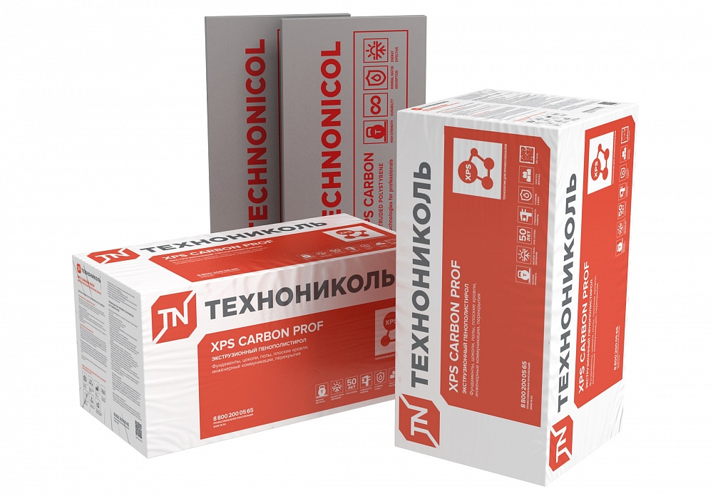 Экструзионный пенополистирол ТЕХНОНИКОЛЬ XPS CARBON PROF 1180х580х60-L (7 плит) купить во Владивостоке