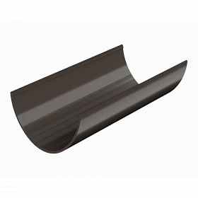 Желоб водосточный D125 мм (3м) ТН ПВХ, темно-коричневый