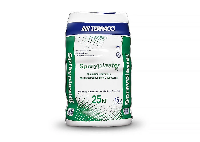 Финишная шпатлёвка для механизированного нанесения Sprayplaster FC 25кг купить во Владивостоке