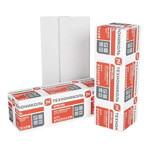 Экструзионный пенополистирол ТЕХНОНИКОЛЬ XPS CARBON SOLID 500 2400х600х40-L (10 плит) "Тип А" купить во Владивостоке