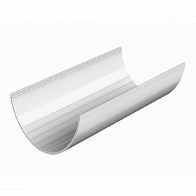 Желоб водосточный D125 мм (3м) ТН ПВХ, белый