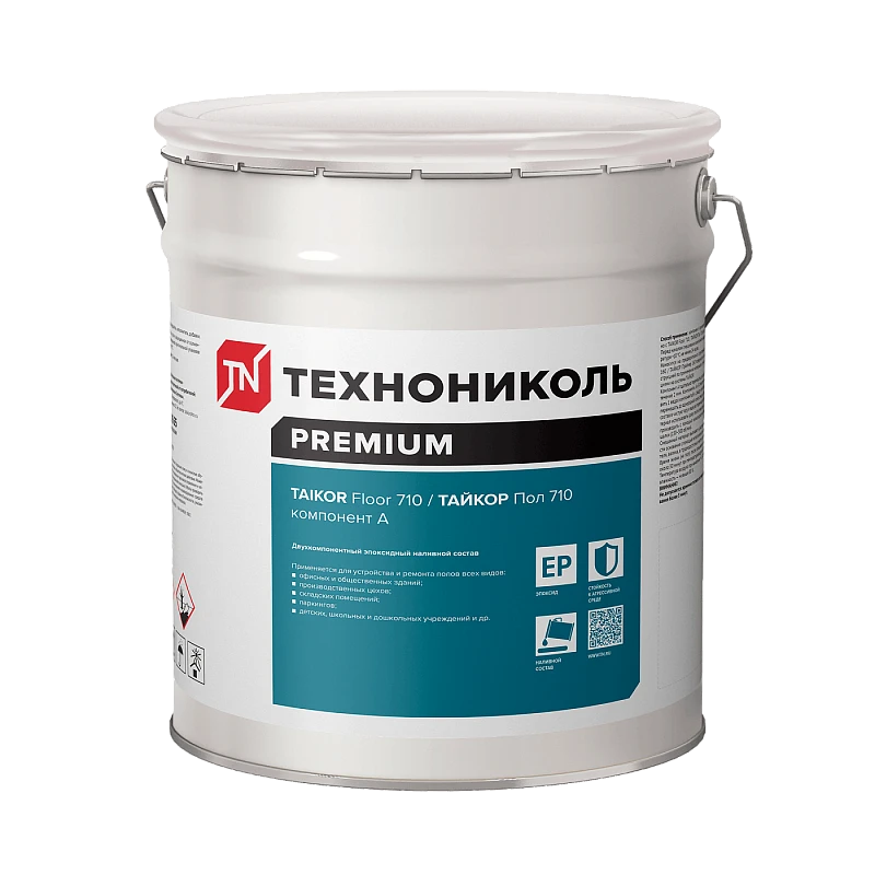 TAIKOR Floor 710. Двухкомпонентный эпоксидный наливной состав. RAL 7004. Компонент А (20 кг) купить во Владивостоке